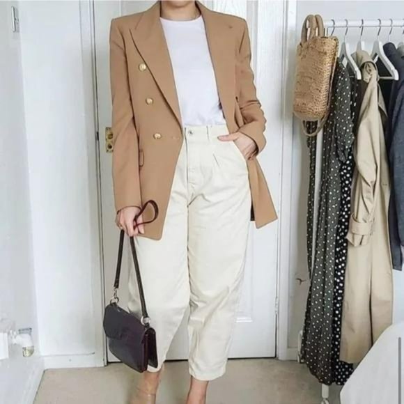 ZARA TAILORED DOUBLE BREASTED BLAZER GOLD BUTTONS BALMAIN LIKE - Picture 7 of 12